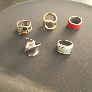 5 size 6 rings Lia Sophia Vintage